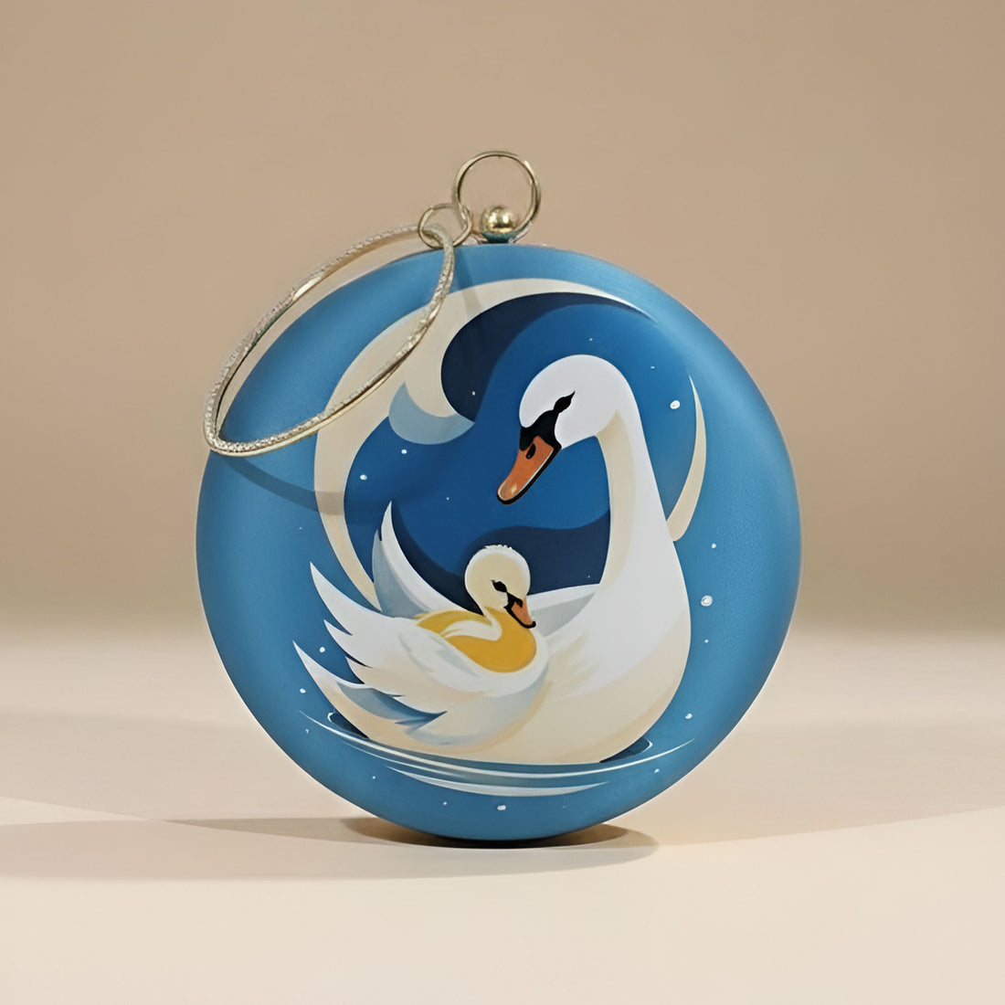 Artklim Eternal Bond Swan Round Clutch