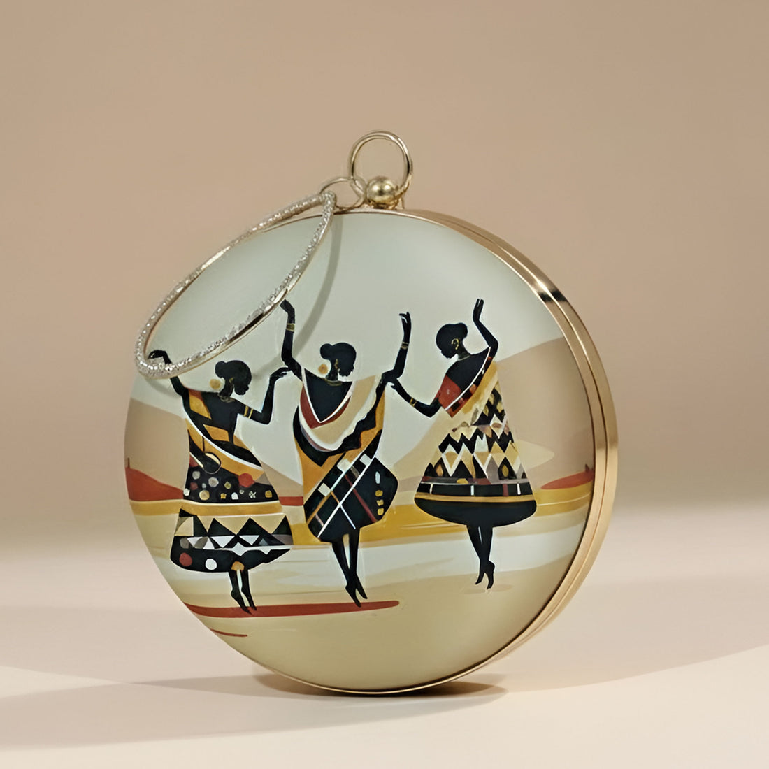 Artlim Tribal Rhythm Dance Round Clutch