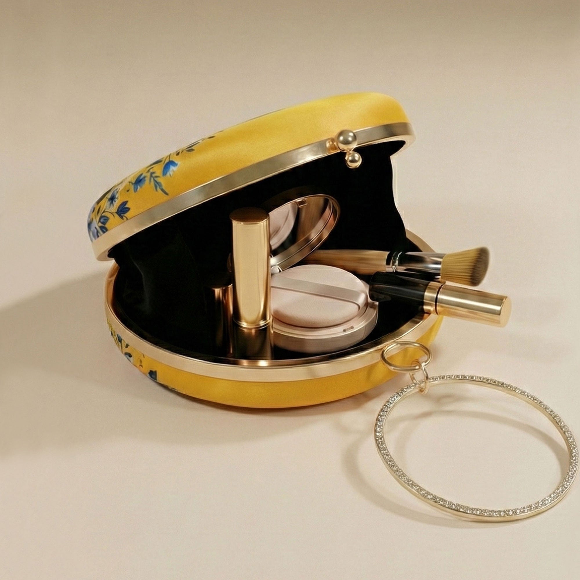 Artklim Blue Blossom Muse Round Clutch