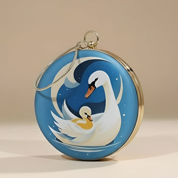 Artklim Eternal Bond Swan Round Clutch