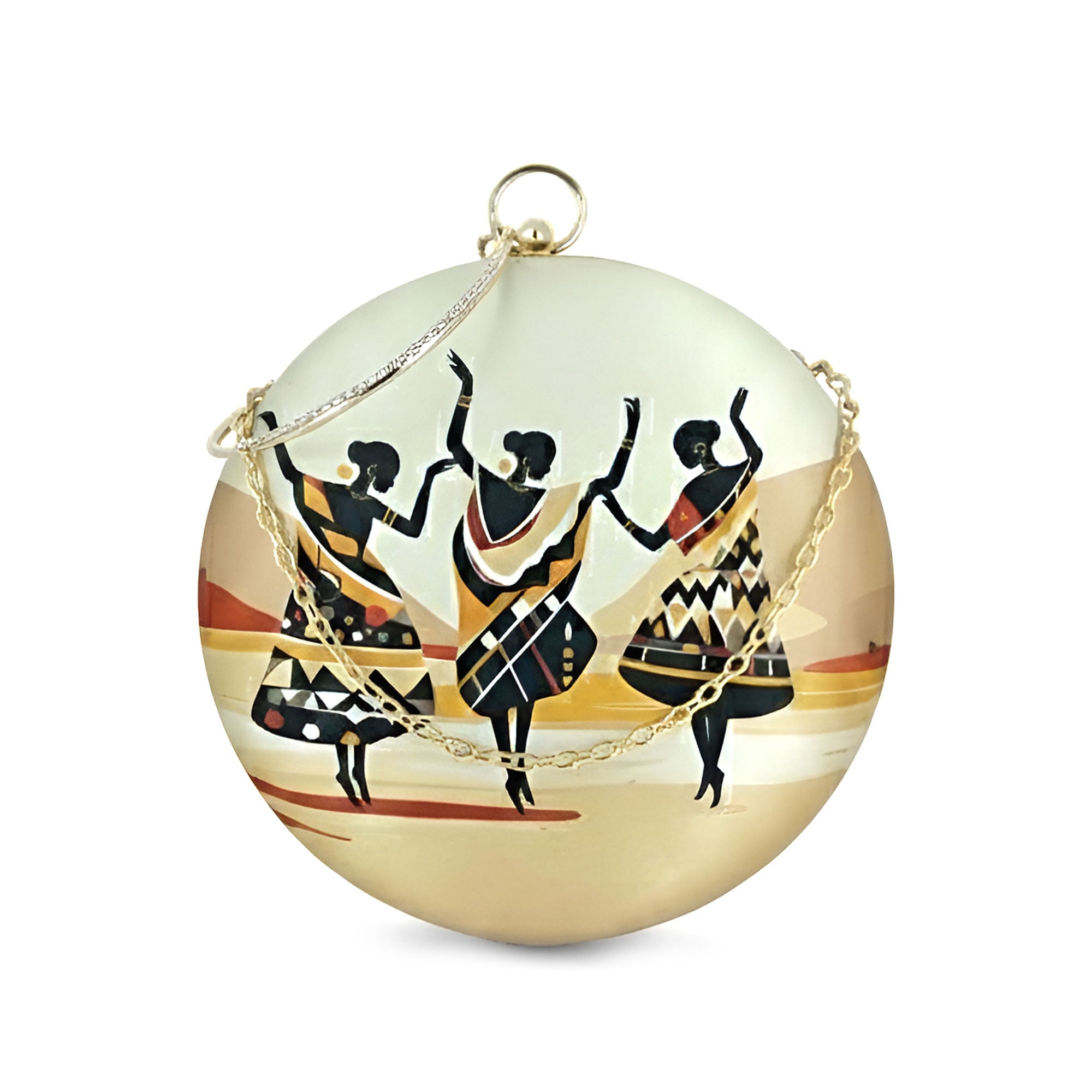 Artlim Tribal Rhythm Dance Round Clutch