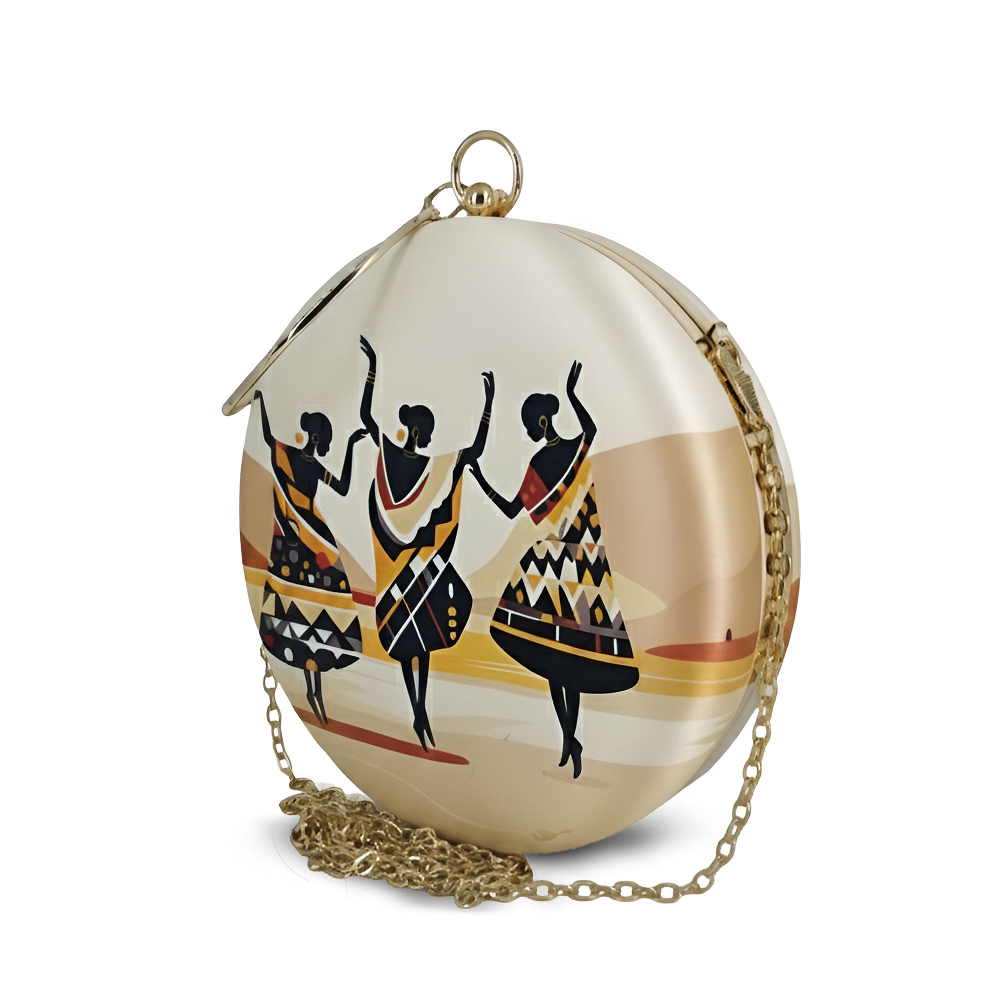 Artlim Tribal Rhythm Dance Round Clutch
