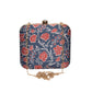 Red Floret Printed Clutch