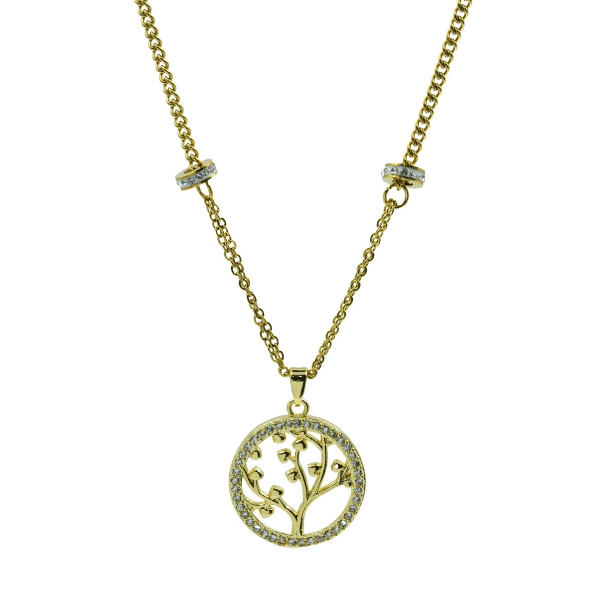 Artklim Gold Plated Tree Of Life Pendant Necklace