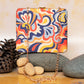 Quirky Pattern Printed MDF Clutch
