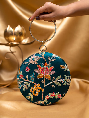 Artklim Emerald Garden Round Clutch