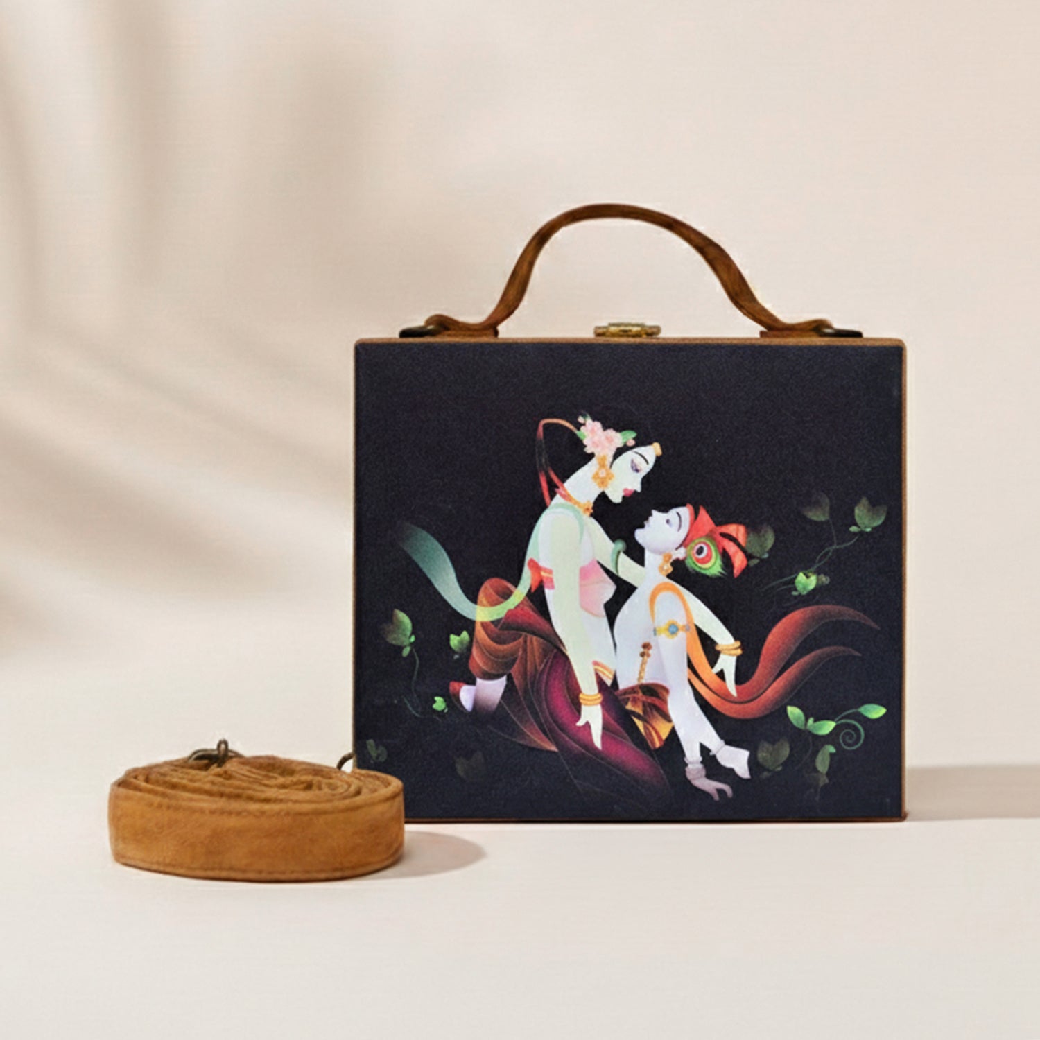 Radha Krishna Suitcase Style