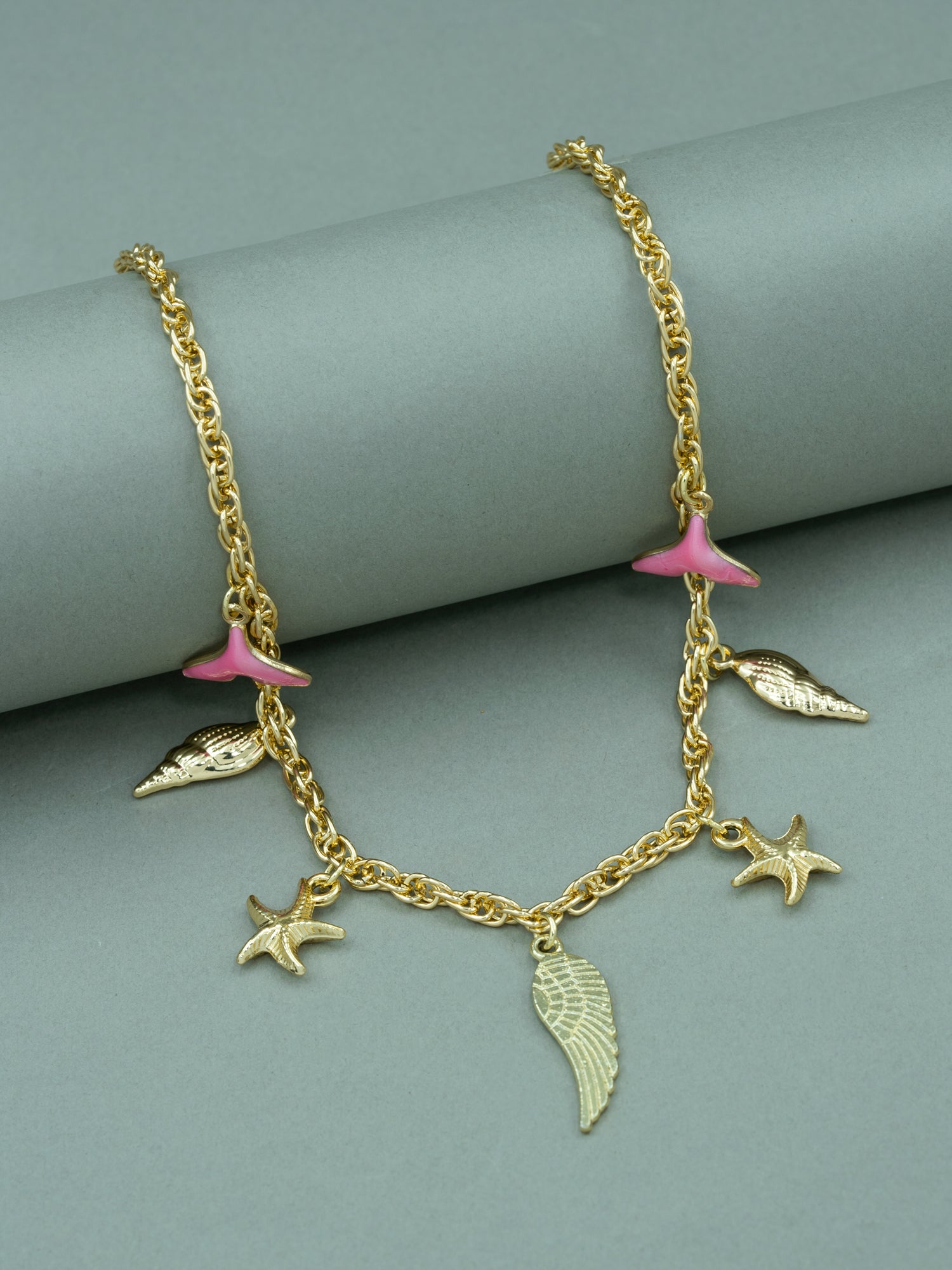 Artklim Gold Plated Sea Charm Anti-Tarnish Necklace