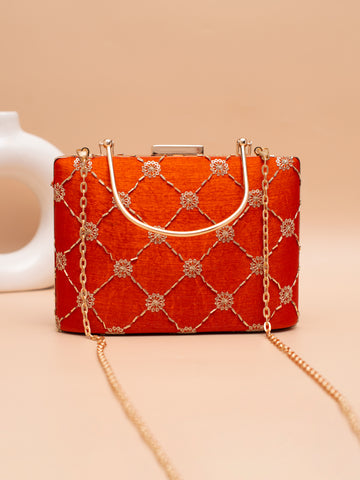 Artklim Crimson Charm Clutch
