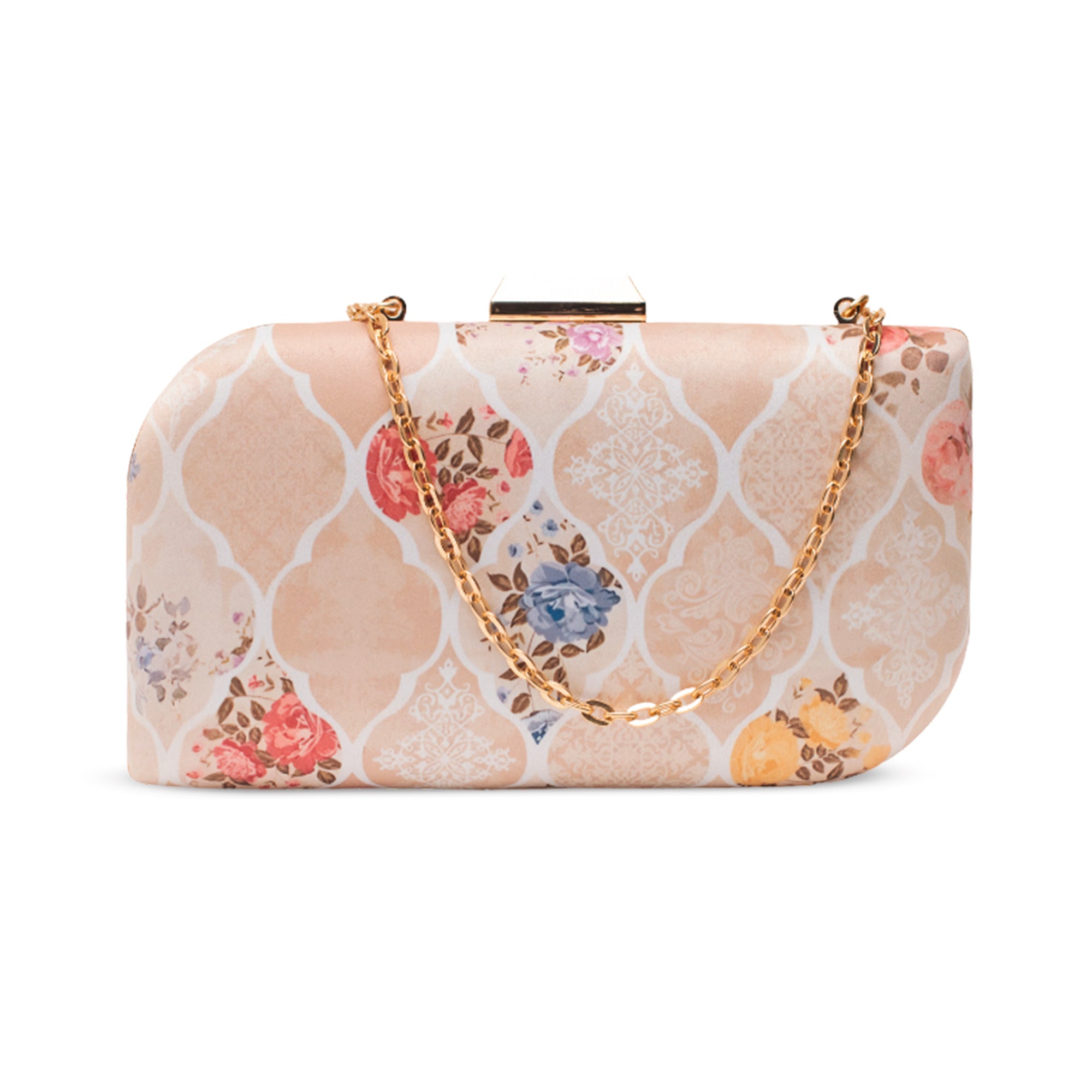 Artklim Classic Bloom Printed Clutch