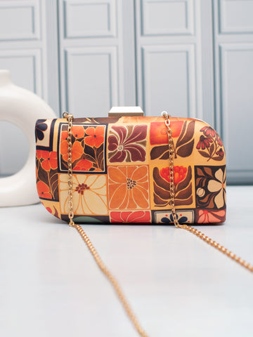 Artklim Kaleido Charm Printed Clutch
