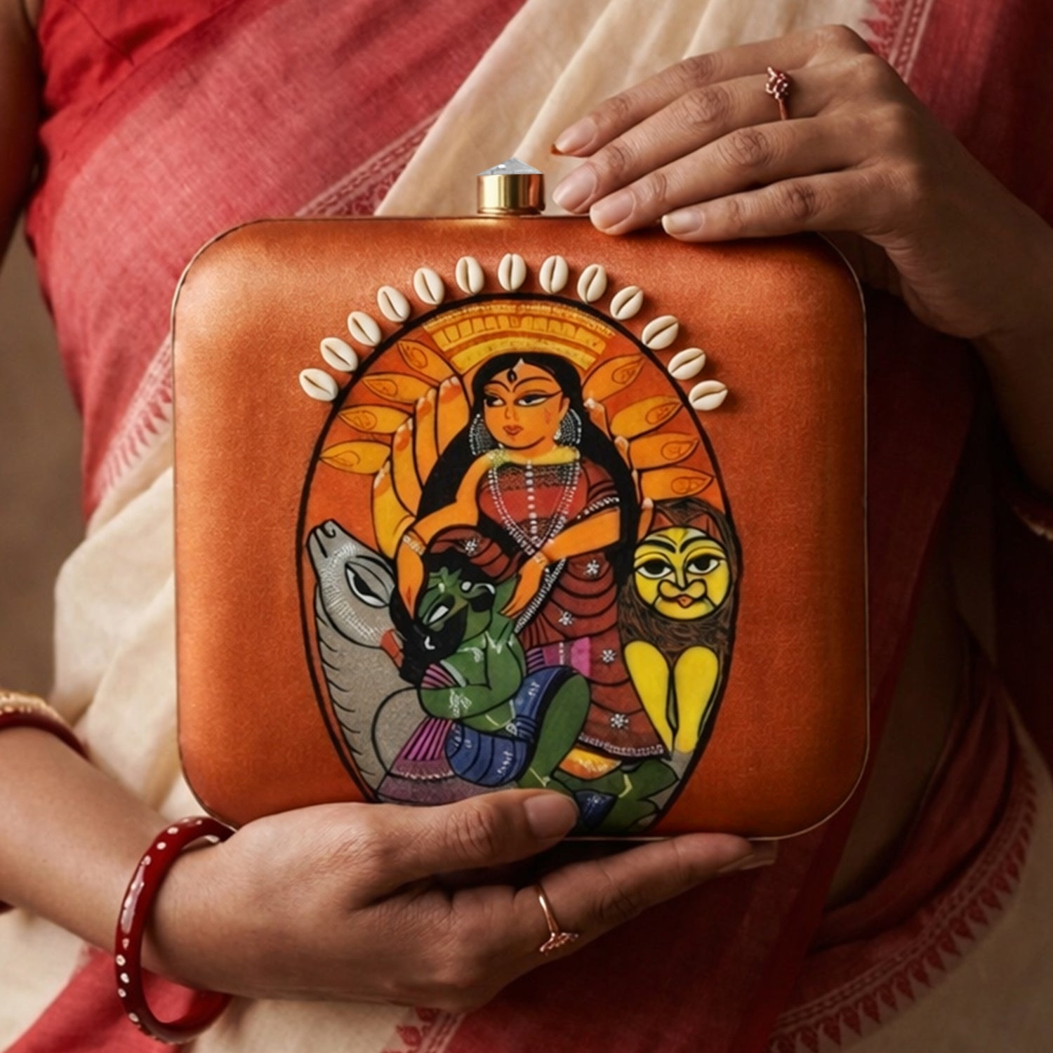 Artklim Divine Harmony Printed Clutch