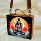 Lord Shiva Printed Suitcase Style Clutch