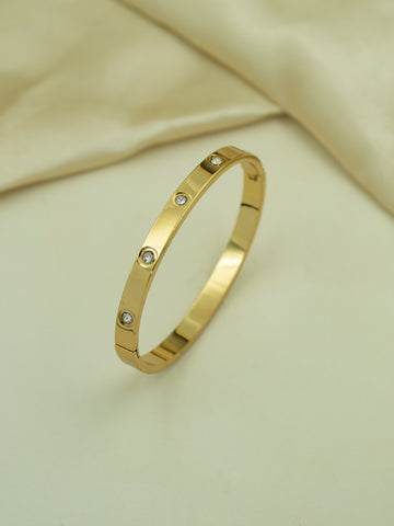 Artklim Gold Plated  Anti Tarnish Stone Bracelet