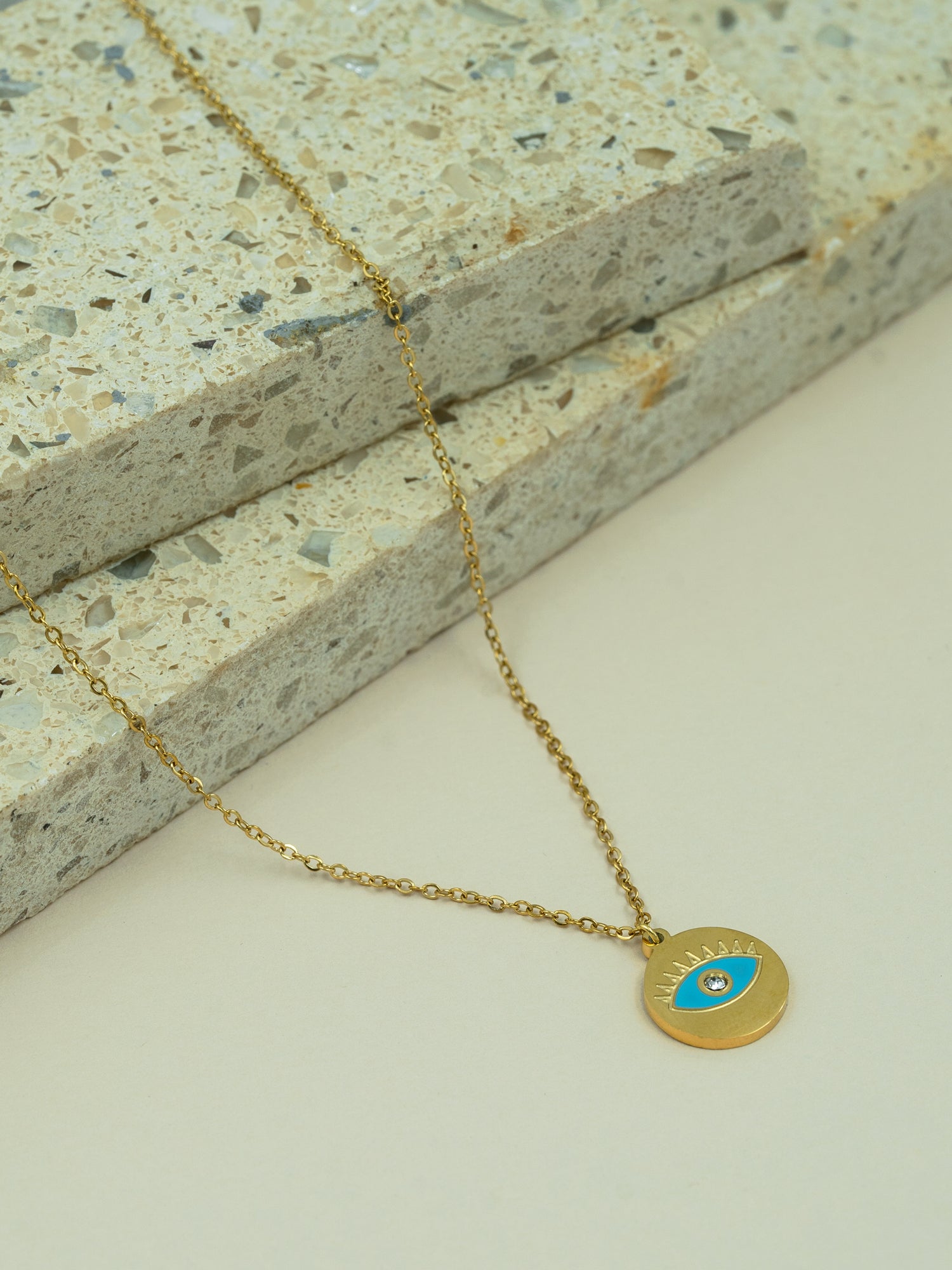 Arklim Evil Eye Lucky Charm Anti Tarnish Pendant