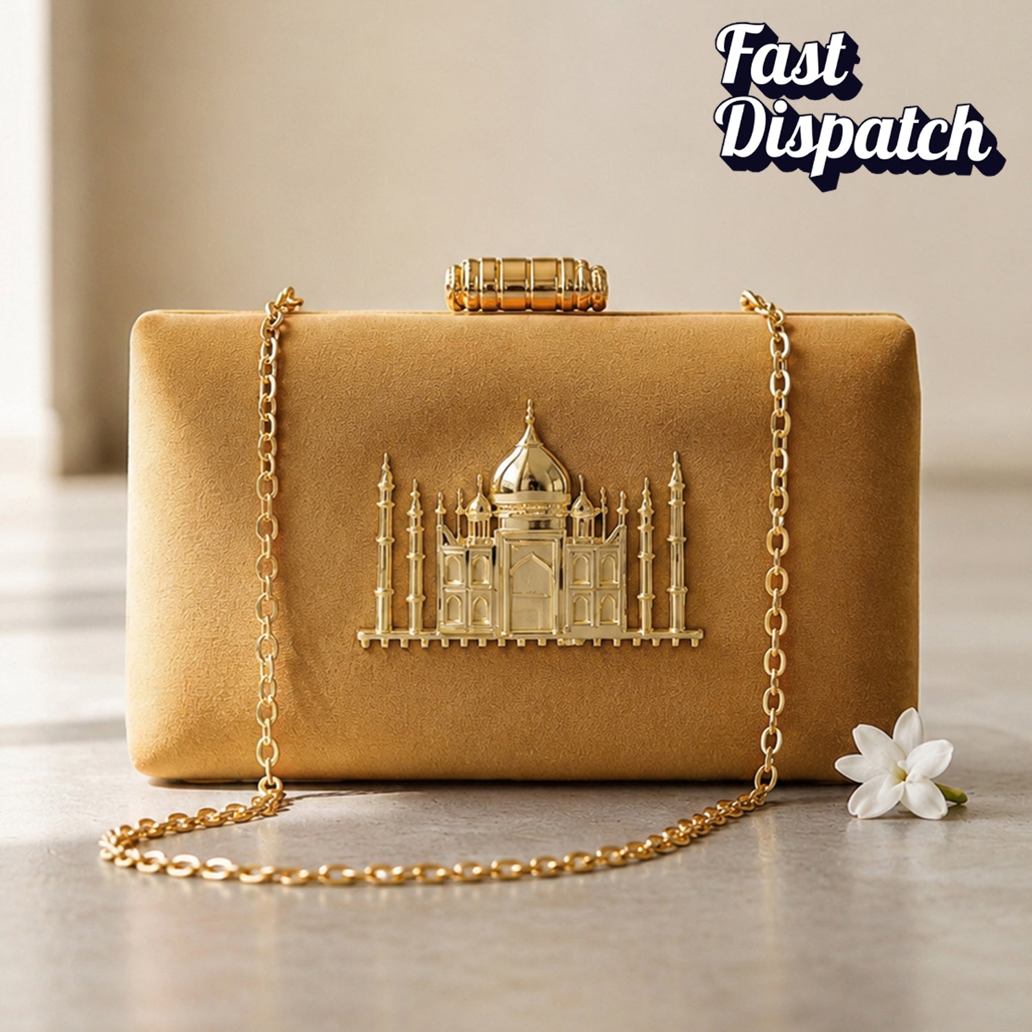 Artklim Party Clutch with Tajmahal Motif