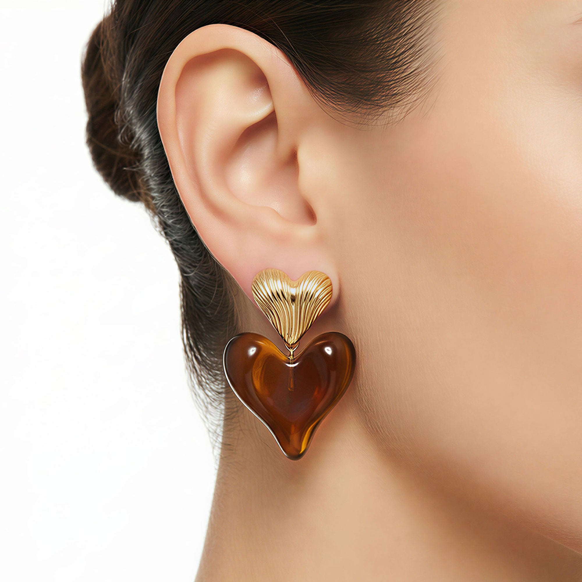 Artklim Anti-Tarnish Gold Plated Long Drop Earrings For Women