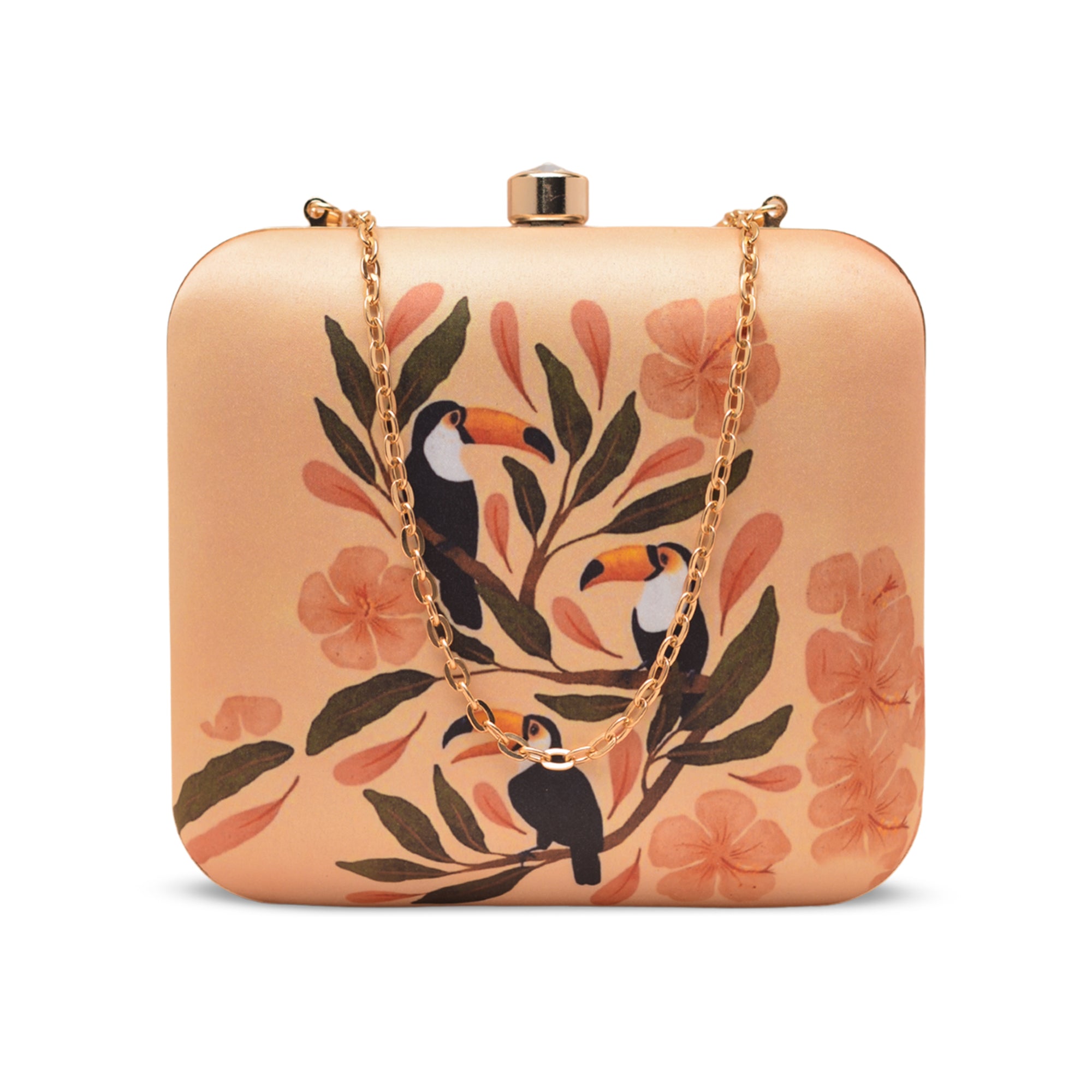 Artklim Toucan Bird Peach Portrait Clutch