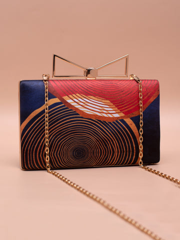 Artklim Mystic Spirals Printed Clutch