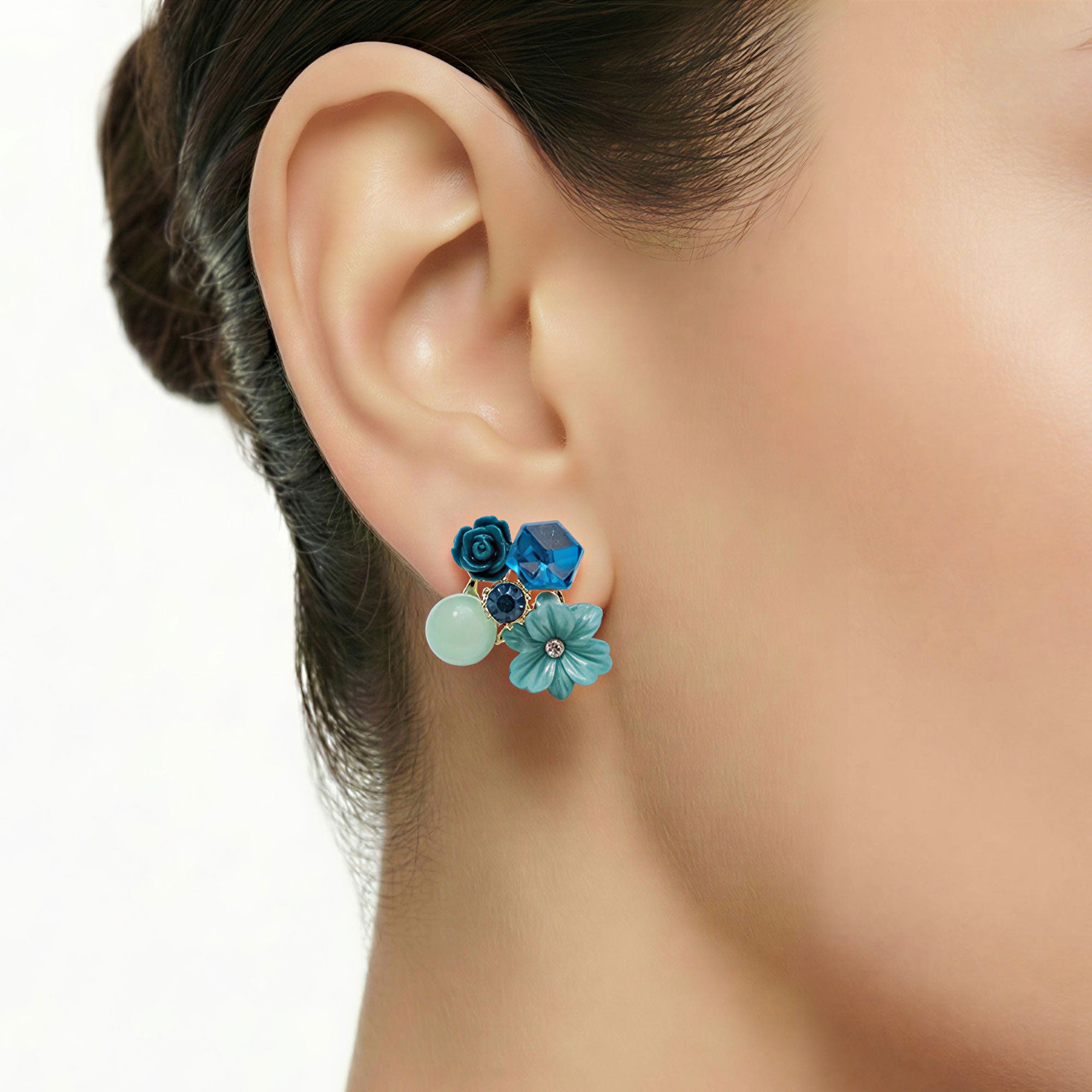 Artklim Anti-Tarnish Gold Plated Long Drop Earrings For Women