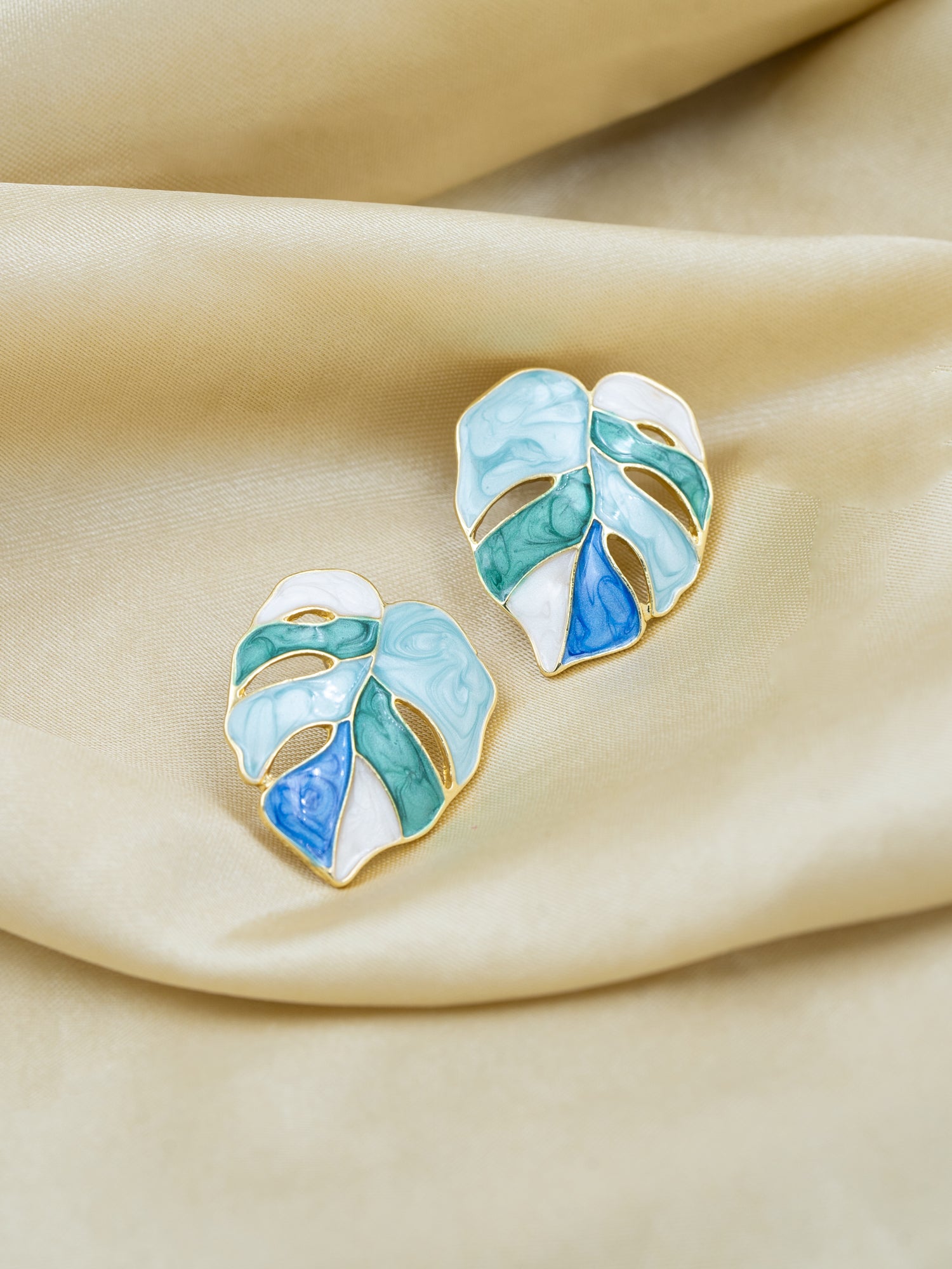 Artklim Ocean Leaf Anti Tarnish Earrings