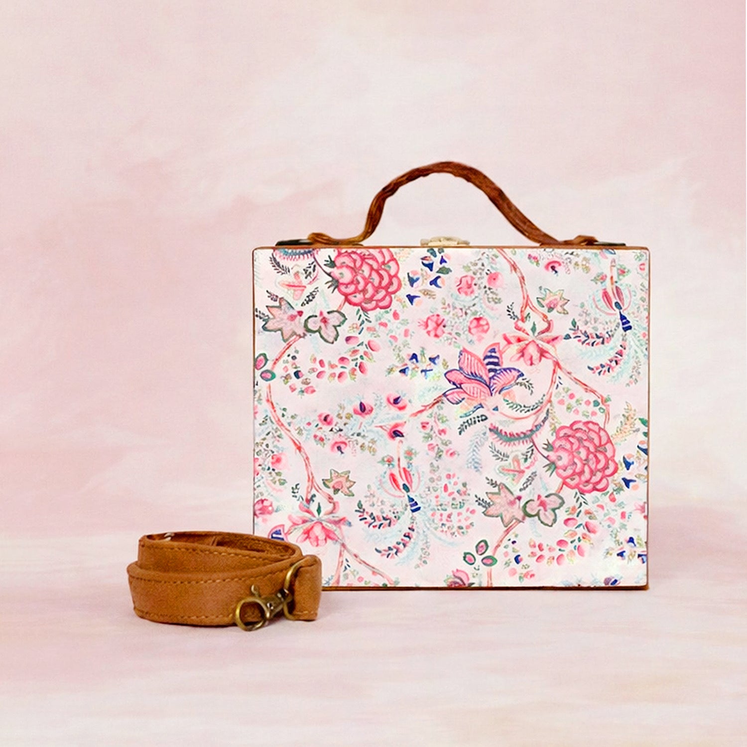 Floral Printed Suitcase Style