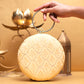 Golden Embroidery Round Clutch