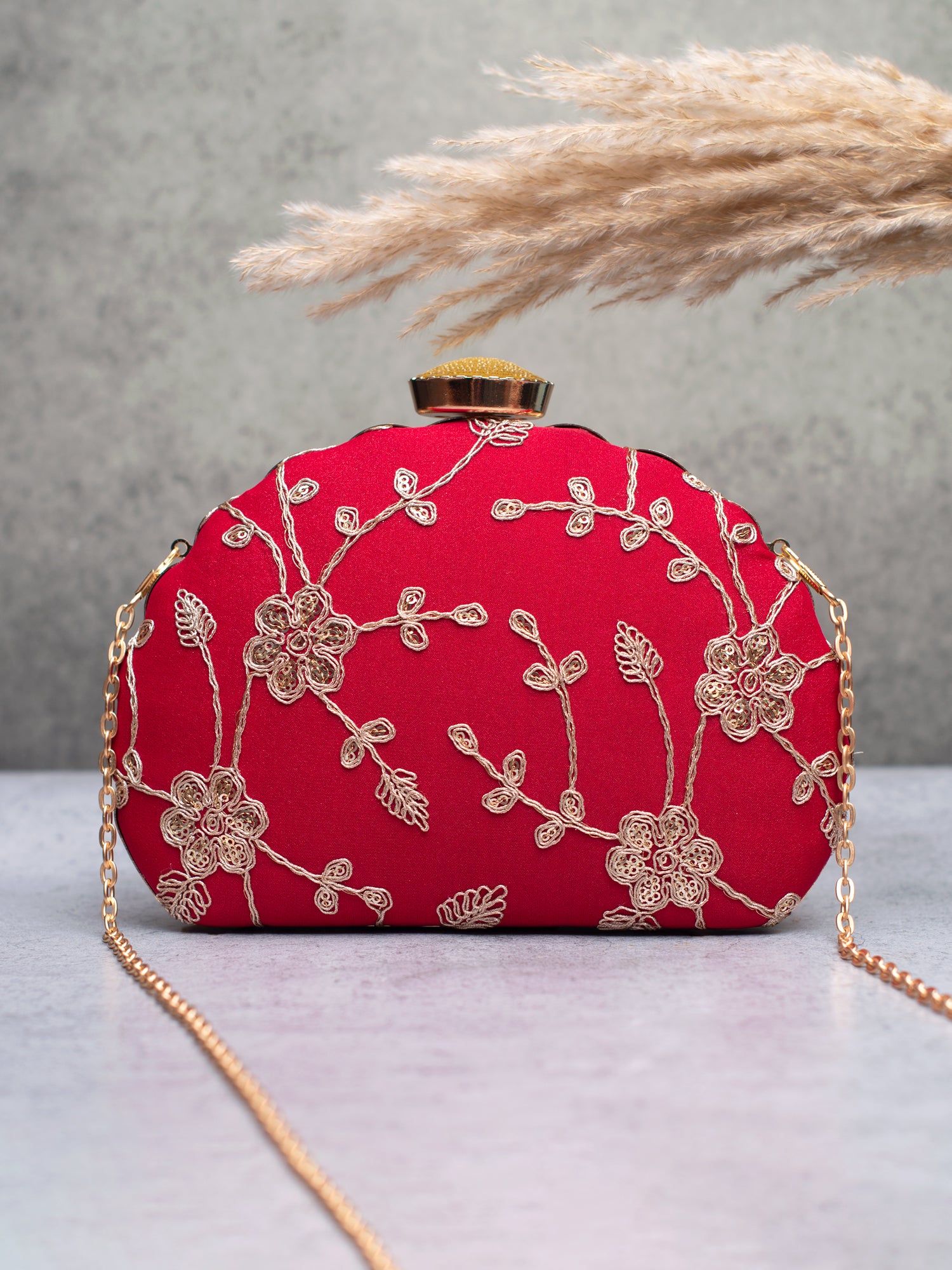Artklim Crimson Royale Clutch