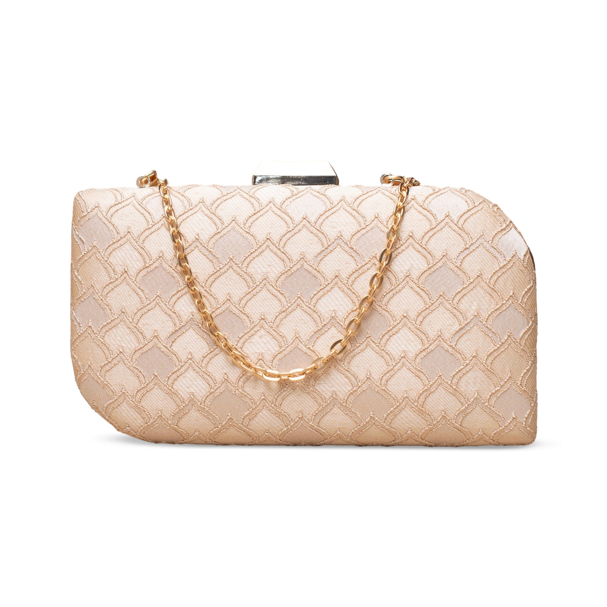 Artklim Pearl Ivory Elegance Embroidered Clutch