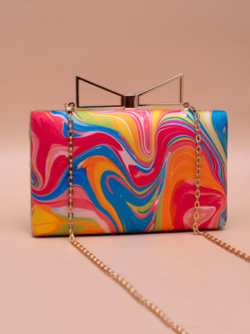 Artklim Color Carnival Printed Clutch