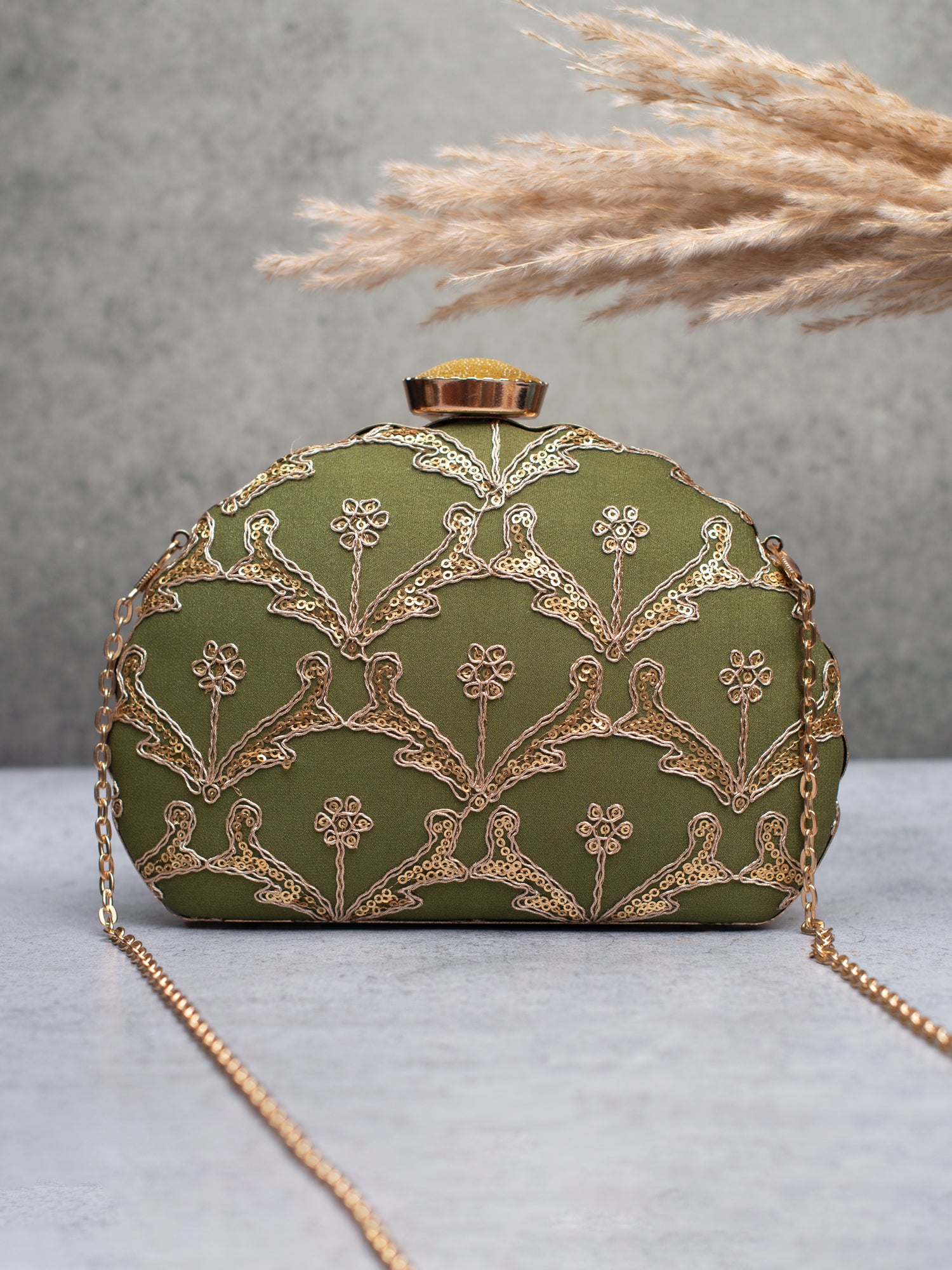 Artklim Olive Royale Clutch