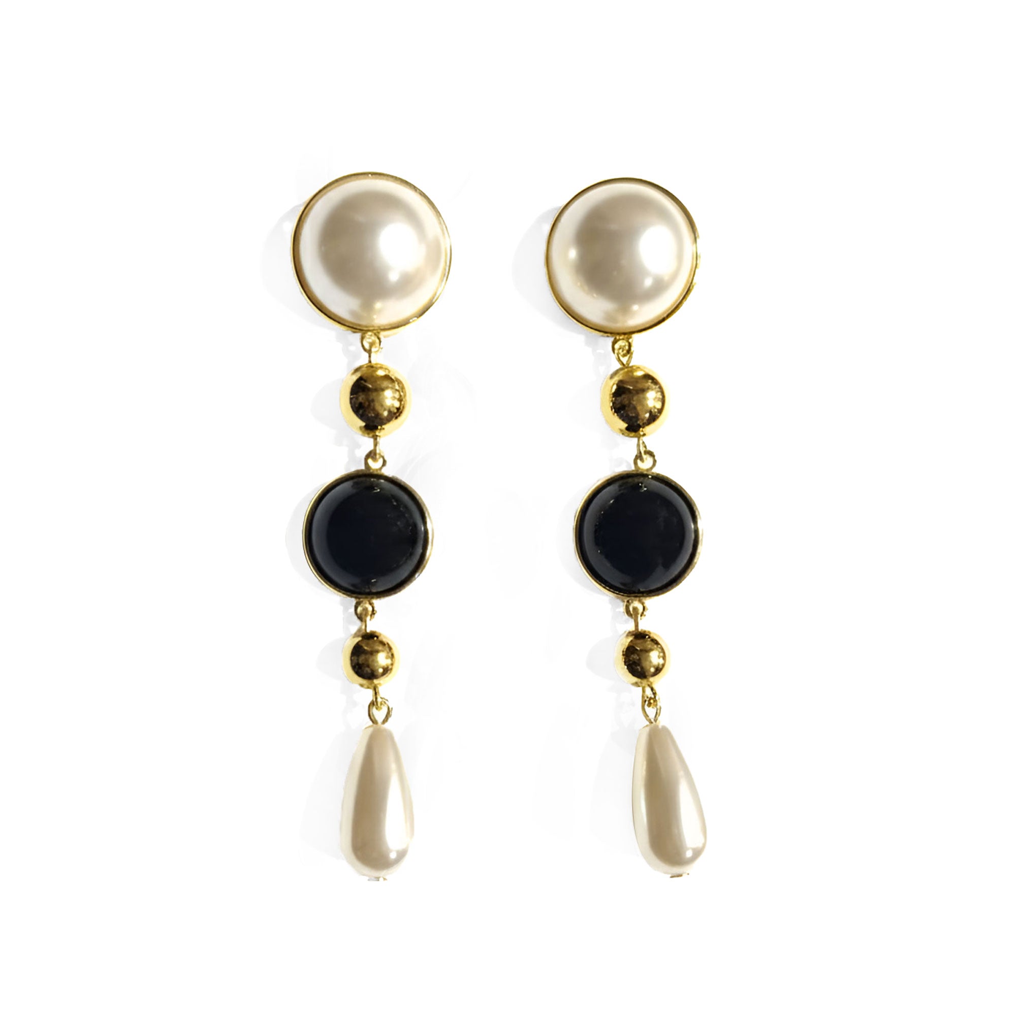 Artklim Anti-Tarnish Gold Plated Long Drop Earrings For Women