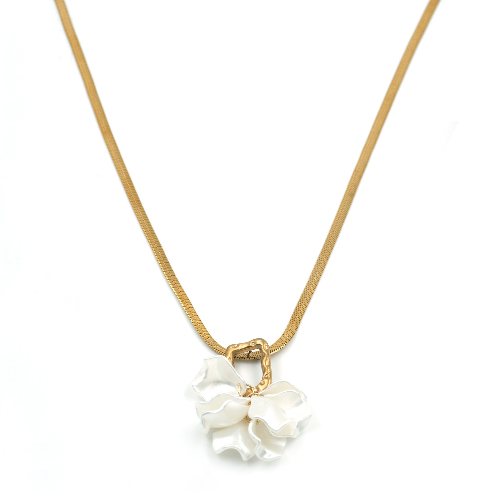 Artklim  Ivory Bloom Pendant Necklace