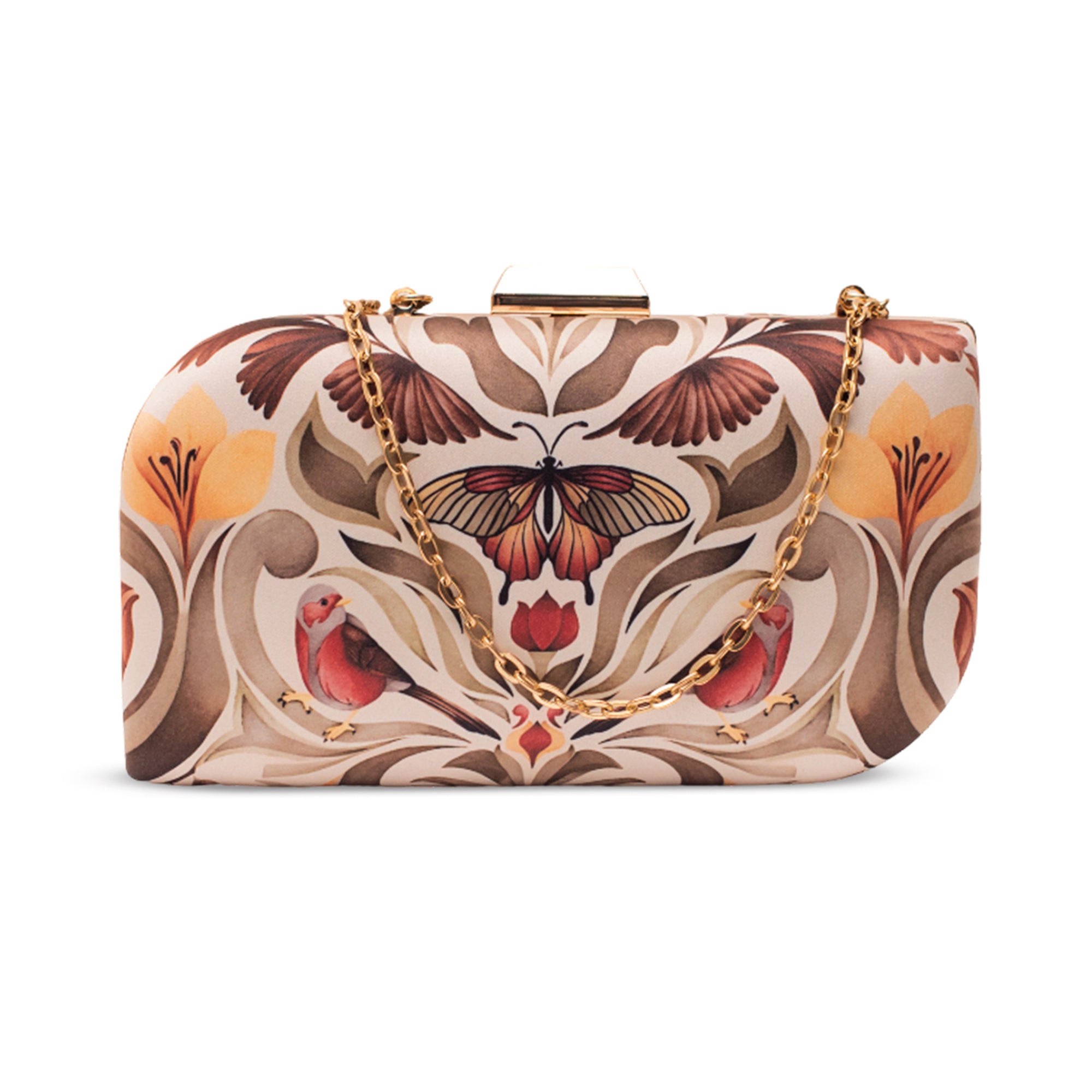 Artklim Butterfly Printed Clutch