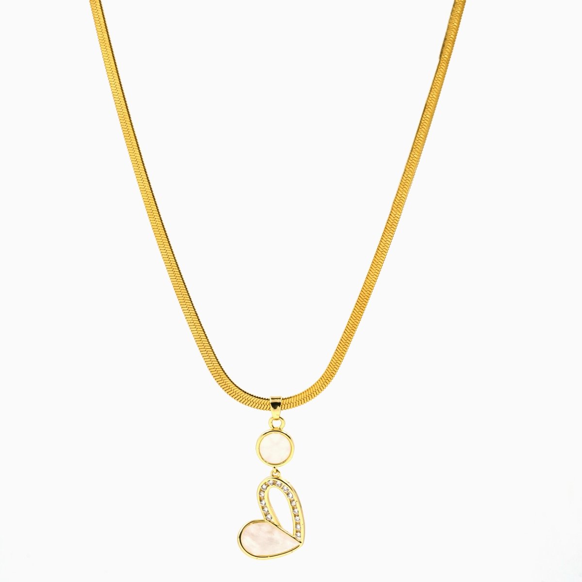 Artklim Gold Plated Circle of Love Pendant Necklace