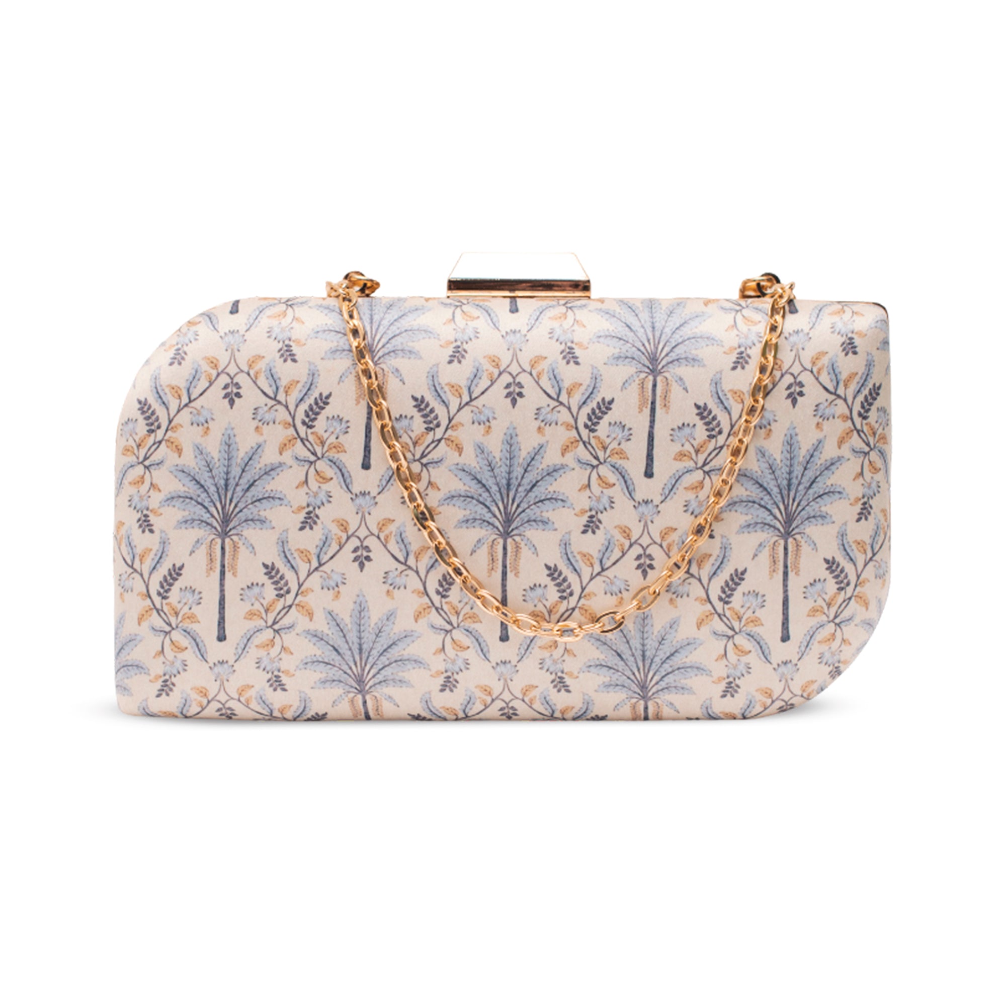 Artklim Blue Breeze Printed Clutch