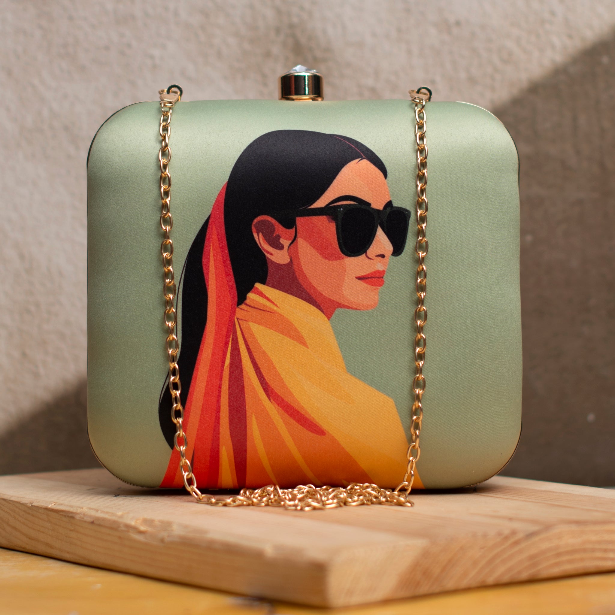 Glam Girl Portrait Clutch