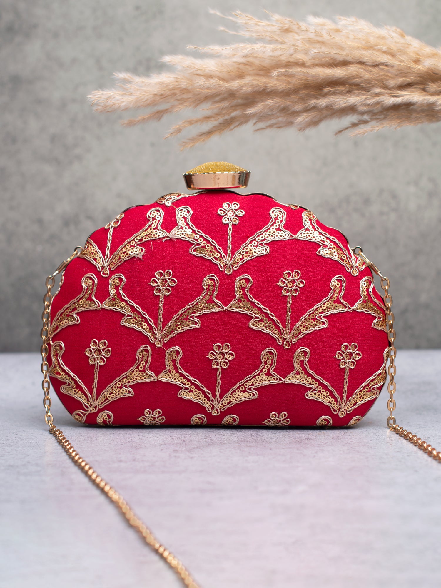 Artklim Crimson Royale Clutch
