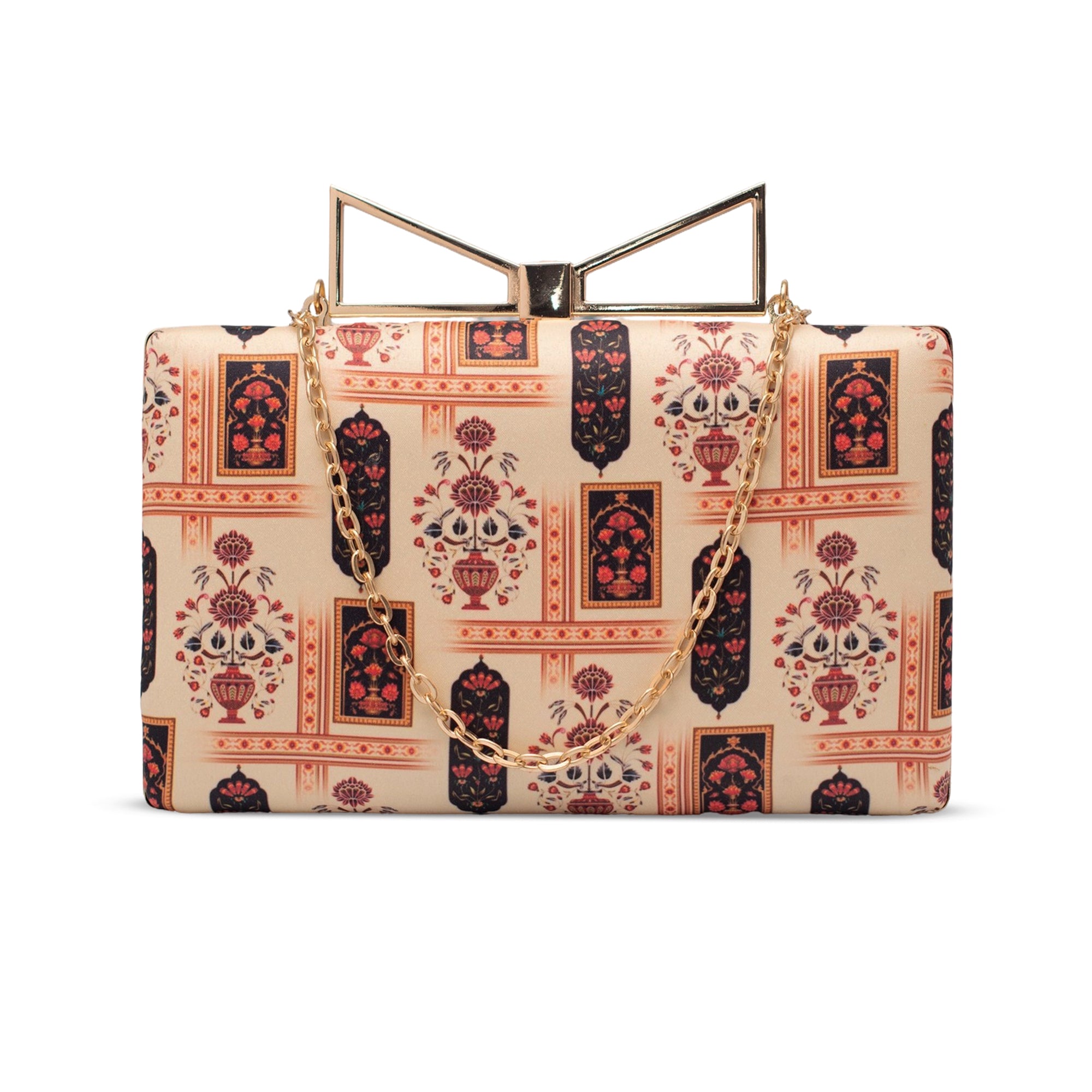 Artklim Ornate Elegance Printed Clutch
