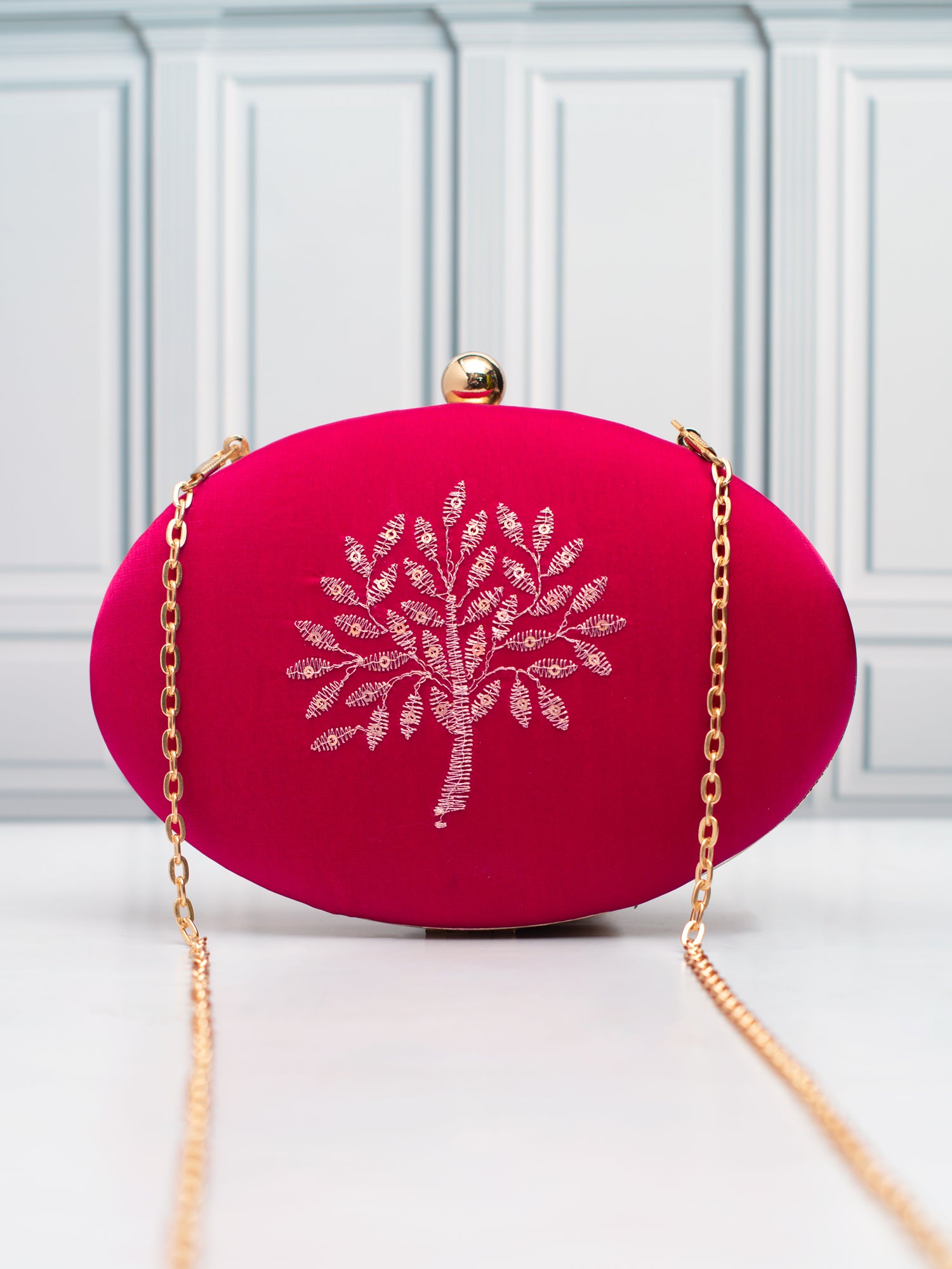 Artklim Crimson Blossom Tree Clutch