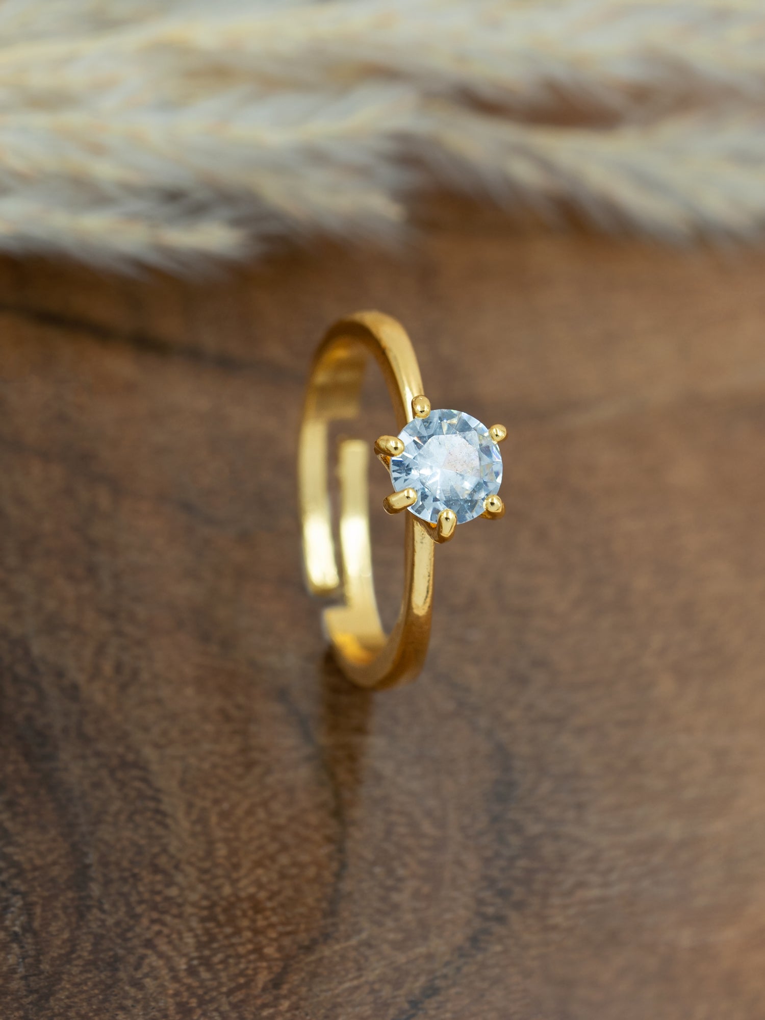 Artklim Gold-Plated Eternal Elegance  Anti Tarnish Ring