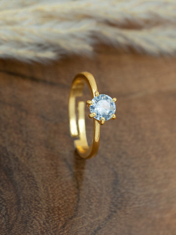 Artklim Gold-Plated Eternal Elegance  Anti Tarnish Ring