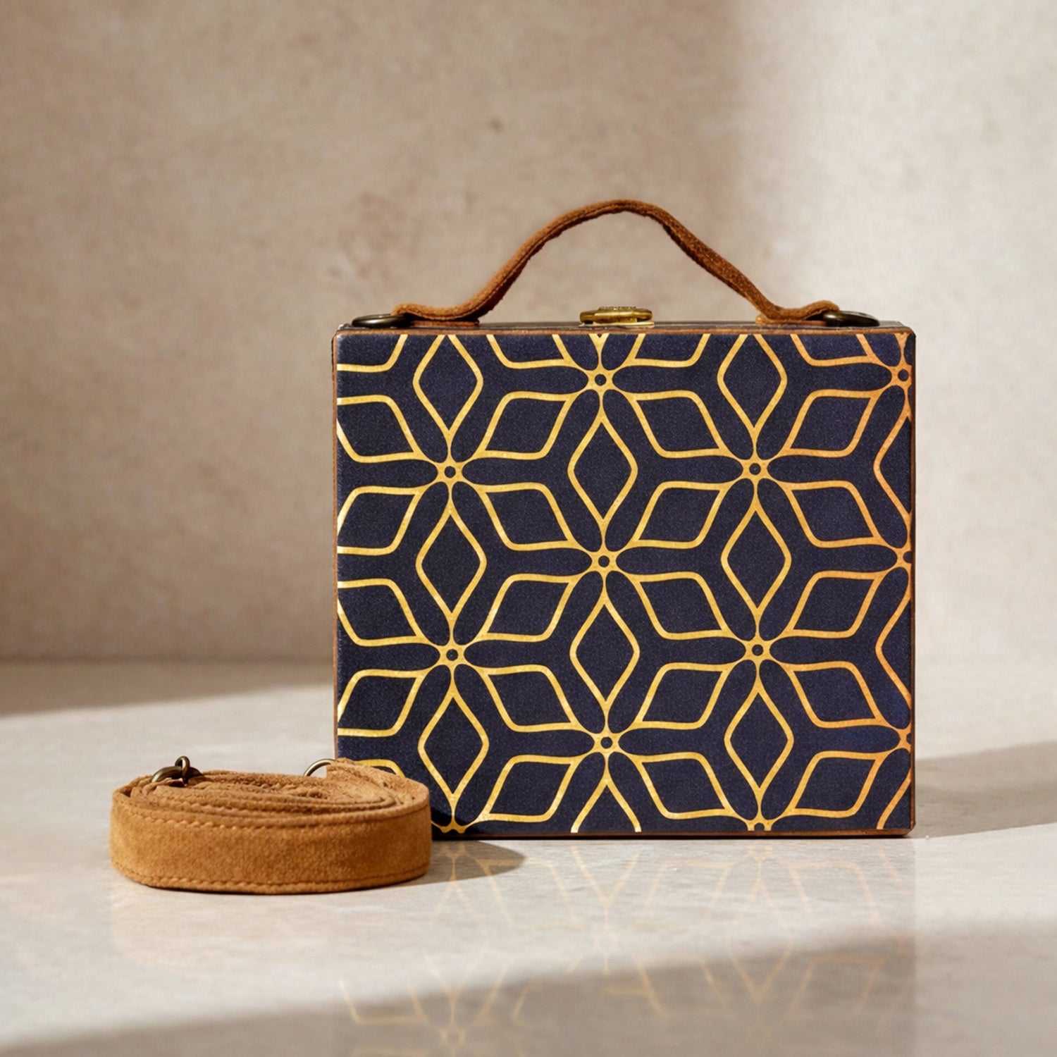Rustic Floral Symmetrical Suitcase Style