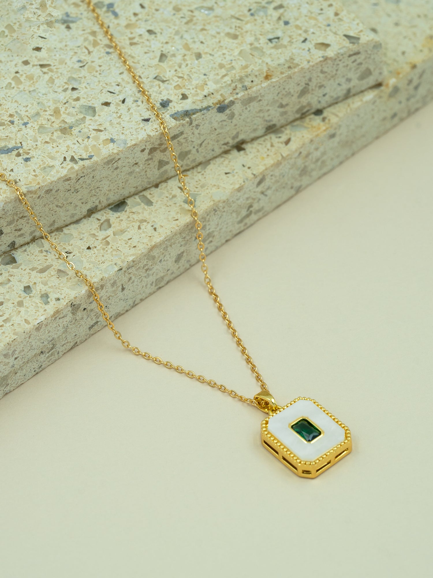 Arklim Emerald Enchant Anti Tarnish Pendant