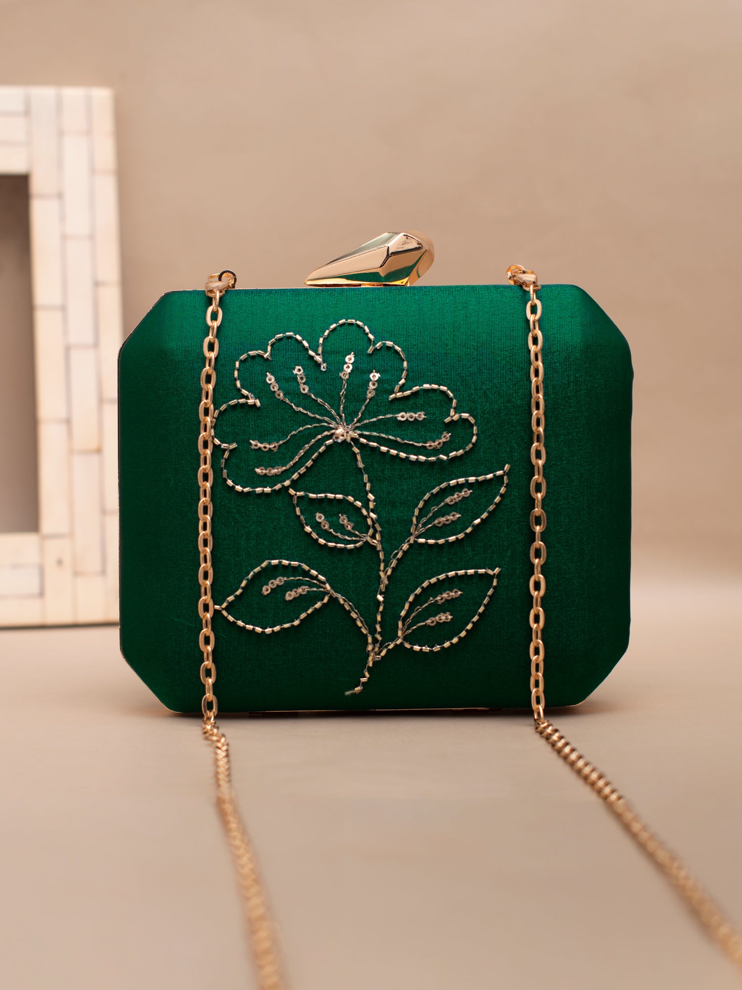 Artklim Emerald Bloom Majesty Clutch