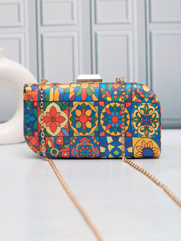 Artklim Mosaic Majesty Printed Clutch