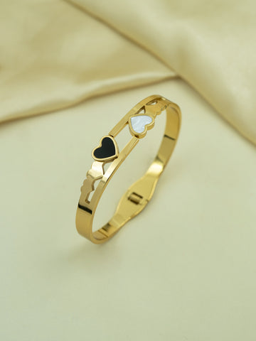 Artklim Gold Plated Eternal Hearts Anti Tarnish Bracelet