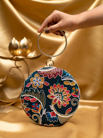 Artklim Royal Bloom Round Clutch