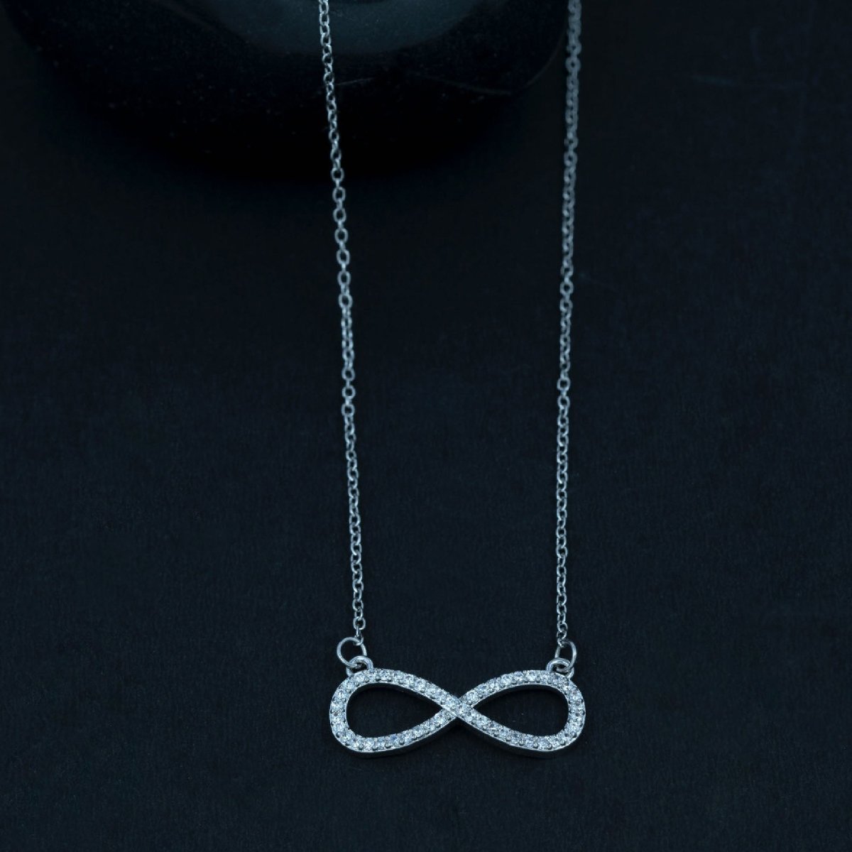 Artklim Silver Plated Infinity Pendant Necklace