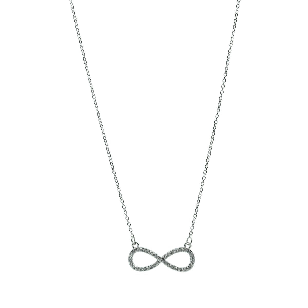 Artklim Silver Plated Infinity Pendant Necklace